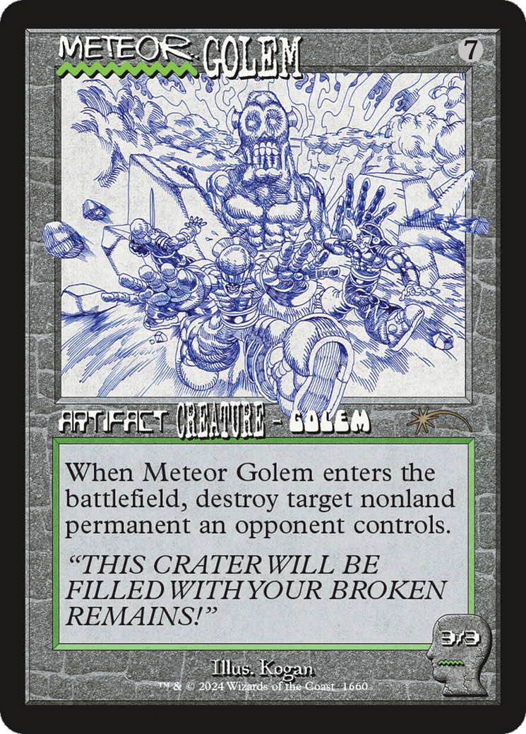 Meteor Golem (1660) (Rainbow Foil) [Secret Lair Drop Series] | Local Legends