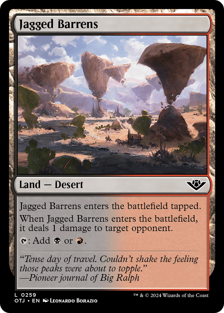 Jagged Barrens [Outlaws of Thunder Junction] | Local Legends
