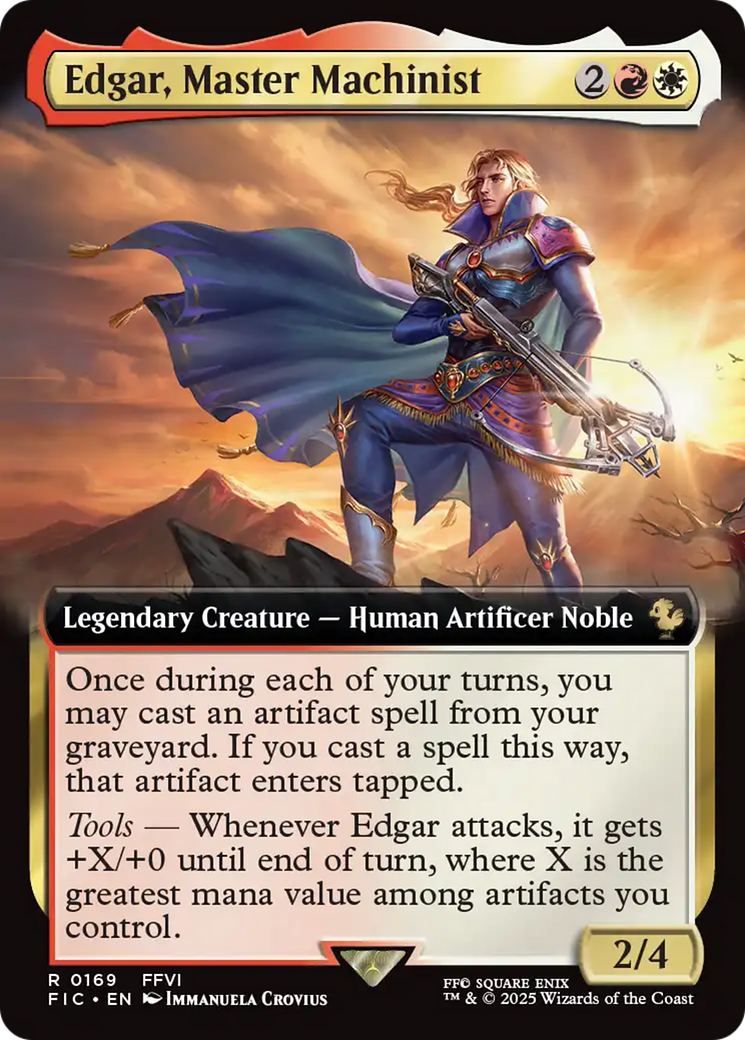 Edgar, Master Machinist (Extended Art) [FINAL FANTASY Commander] | Local Legends