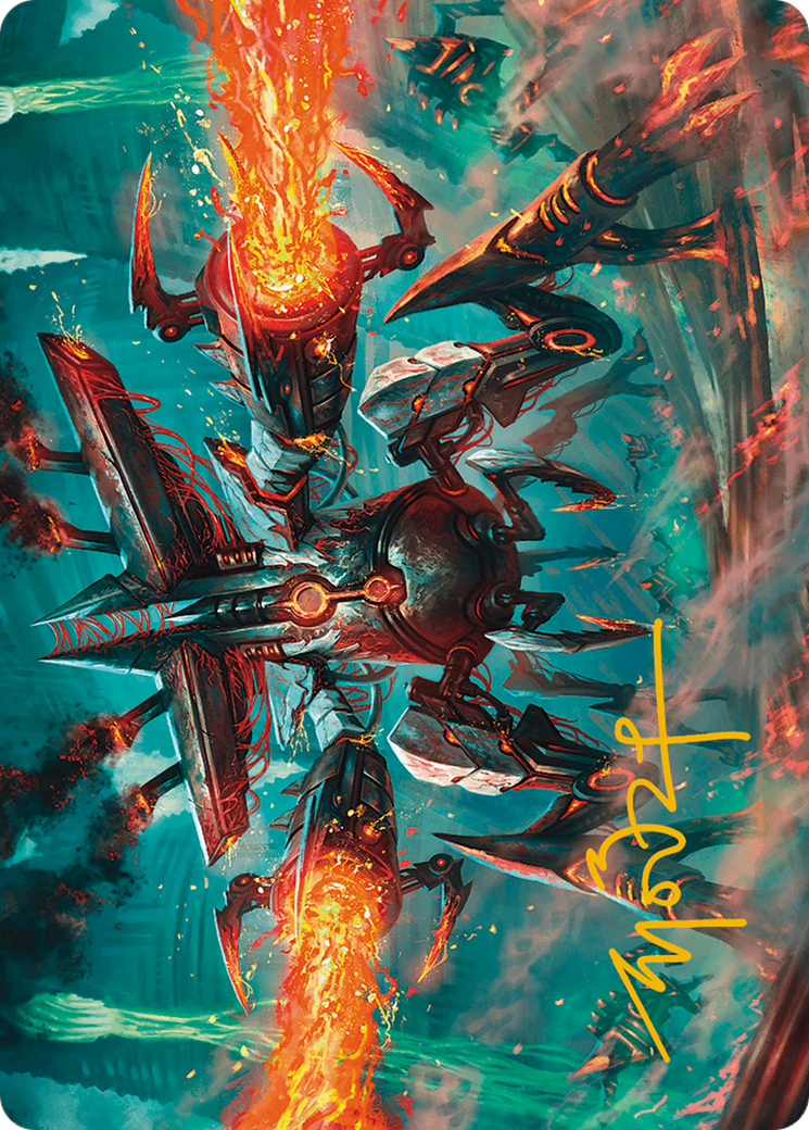 Exterminator Magmarch Art Card (Gold-Stamped Signature) [Modern Horizons 3 Art Series] | Local Legends