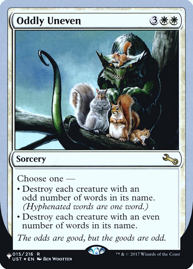 Oddly Uneven (Unfinity Foil Edition) [The List] | Local Legends
