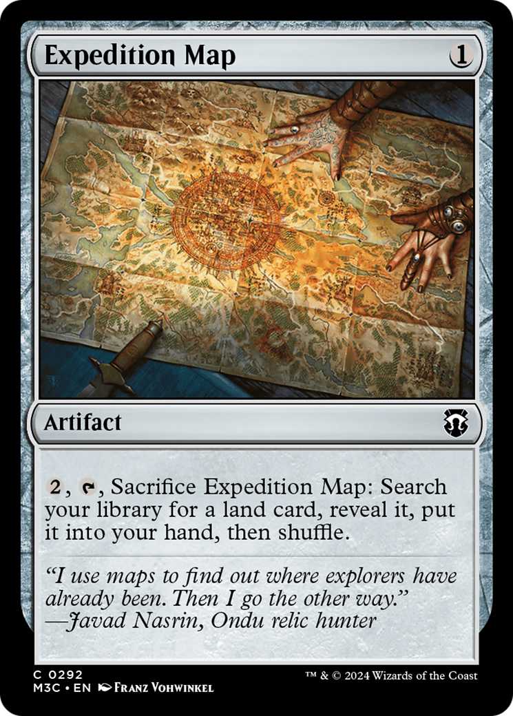 Expedition Map (Ripple Foil) [Modern Horizons 3 Commander] | Local Legends