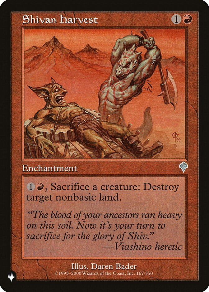 Shivan Harvest [The List] | Local Legends