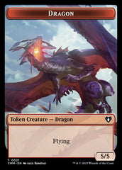 Thopter // Dragon (0021) Double-Sided Token [Commander Masters Tokens] | Local Legends