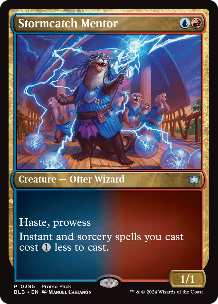 Stormcatch Mentor (Promo Pack) [Bloomburrow Promos] | Local Legends