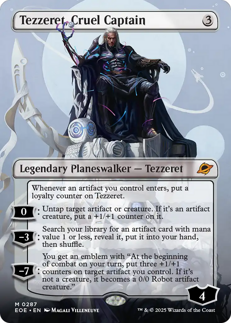 Tezzeret, Cruel Captain (Borderless) [Edge of Eternities] | Local Legends