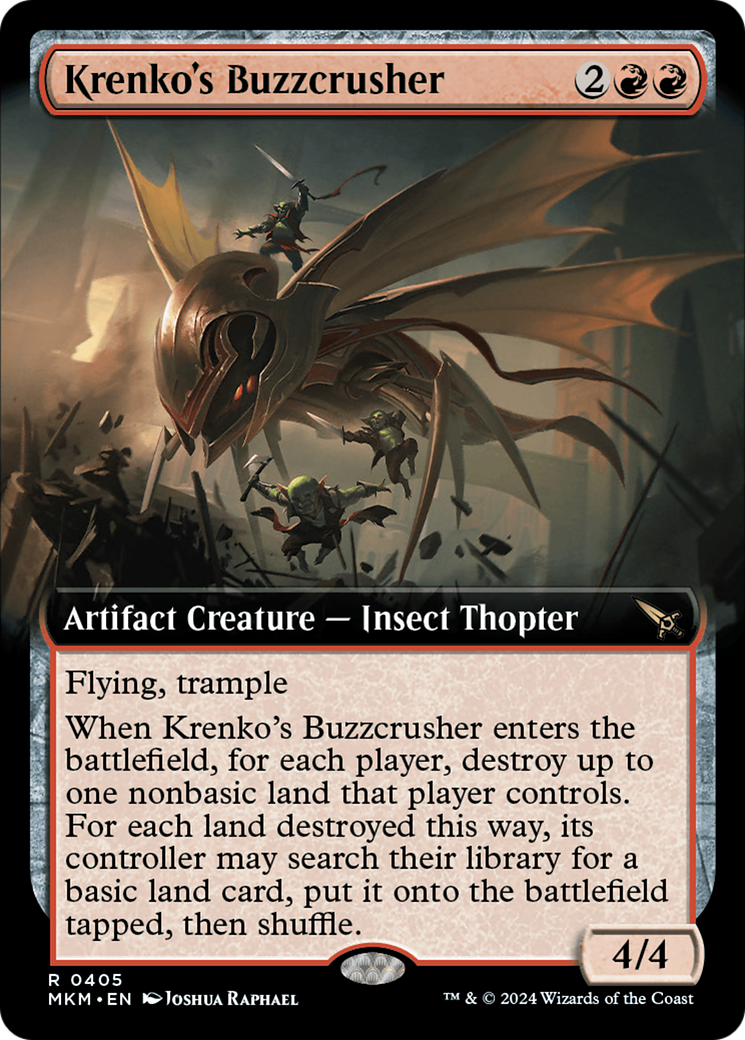 Krenko's Buzzcrusher (Extended Art) [Murders at Karlov Manor] | Golgari Games