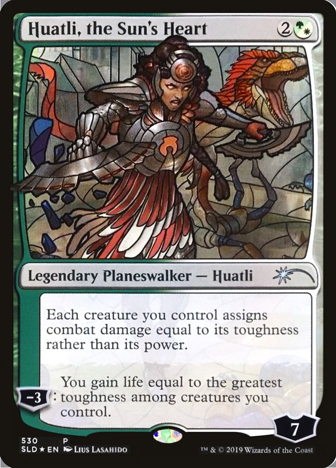 Huatli, the Sun's Heart (Stained Glass) [Secret Lair Drop Promos] | Local Legends
