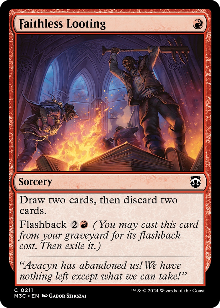 Faithless Looting (Ripple Foil) [Modern Horizons 3 Commander] | Local Legends