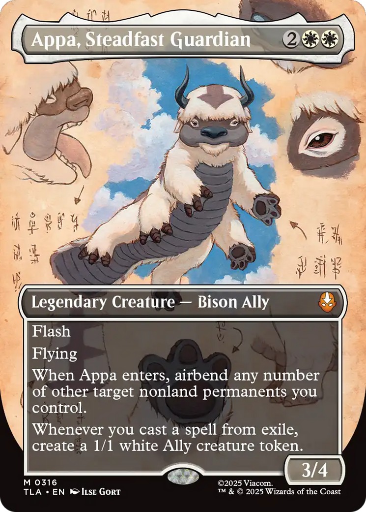 Appa, Steadfast Guardian (Borderless) [Avatar: The Last Airbender] | Local Legends