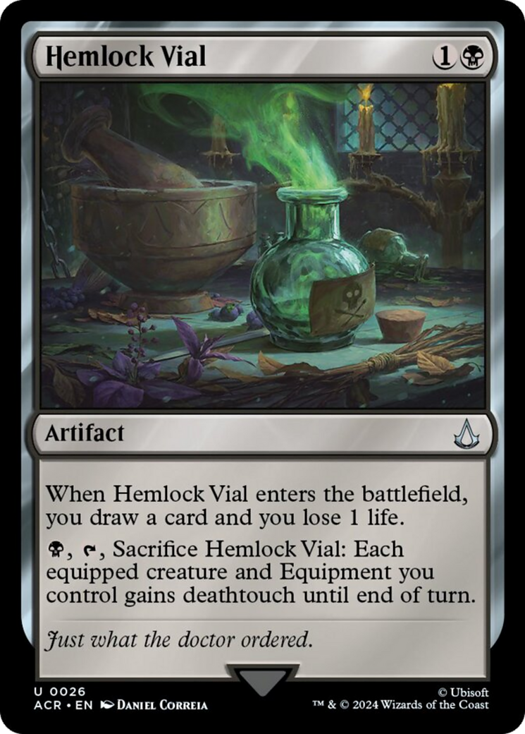 Hemlock Vial [Assassin's Creed] | Golgari Games