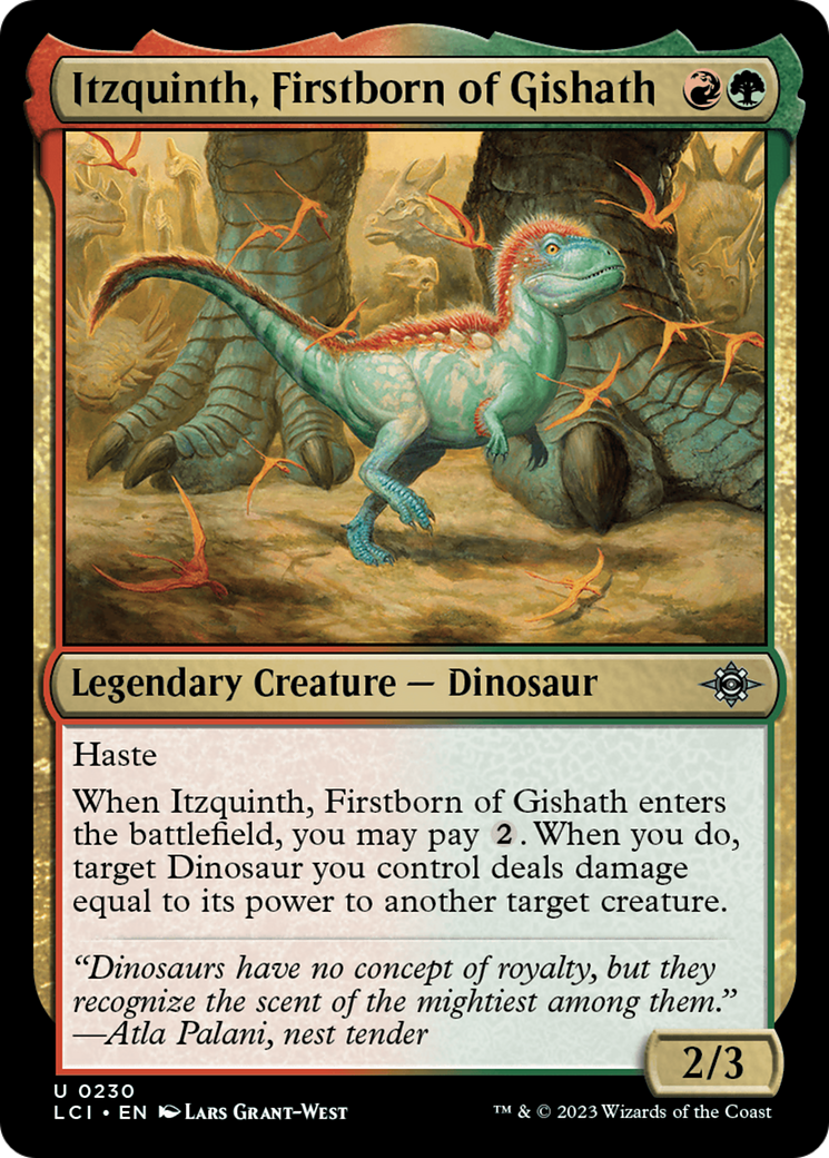 Itzquinth, Firstborn of Gishath [The Lost Caverns of Ixalan] | Golgari Games