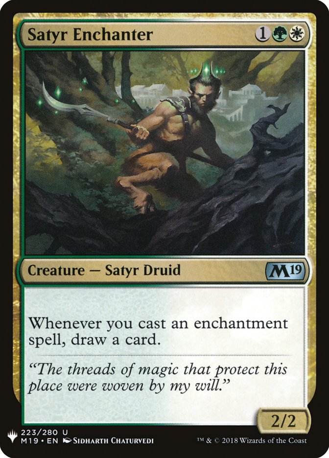 Satyr Enchanter [Mystery Booster] | Golgari Games