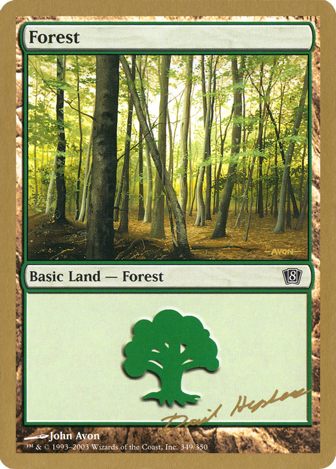 Forest (dh349) (Dave Humpherys) [World Championship Decks 2003] | Golgari Games