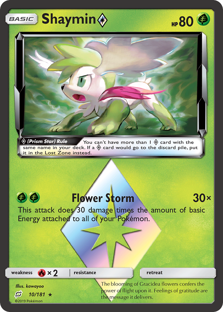 Shaymin (10/181) (Prism Star) [Sun & Moon: Team Up] | Local Legends