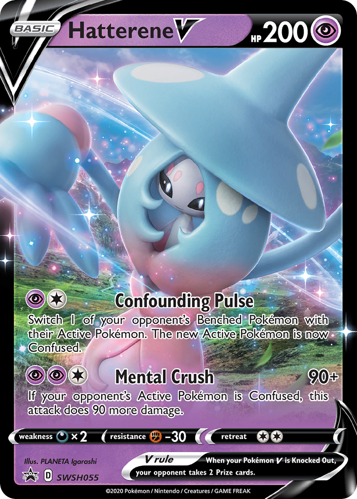 Hatterene V (SWSH055) (Jumbo Card) [Sword & Shield: Black Star Promos] | Local Legends