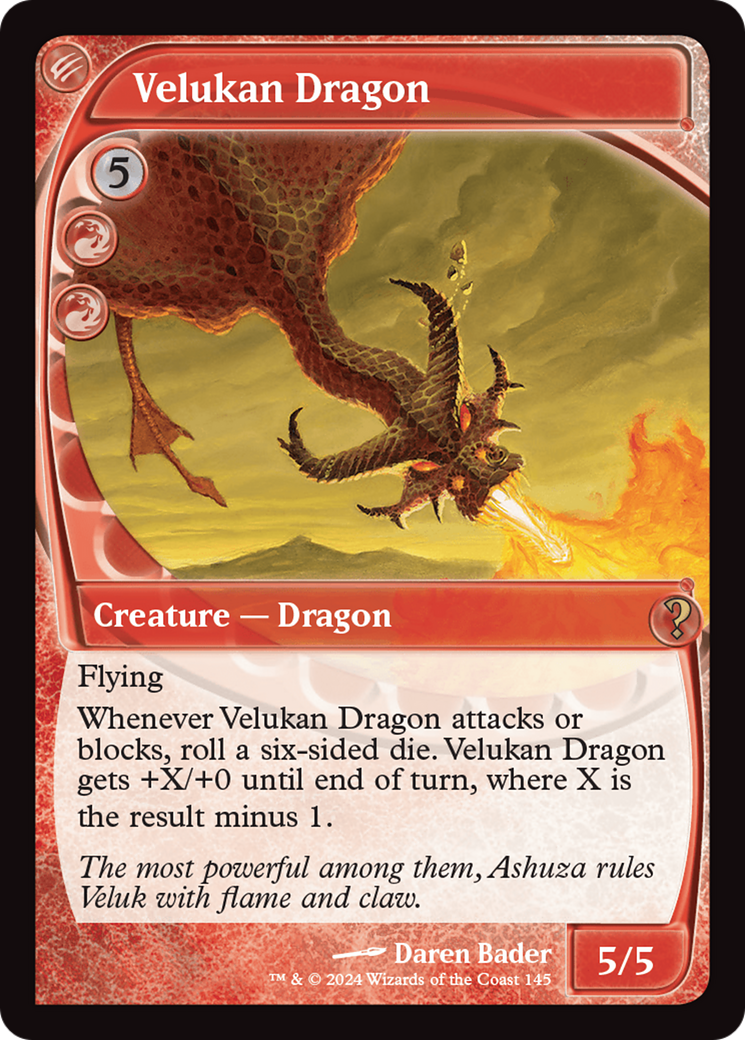 Velukan Dragon (Future Sight) [Mystery Booster 2] | Local Legends