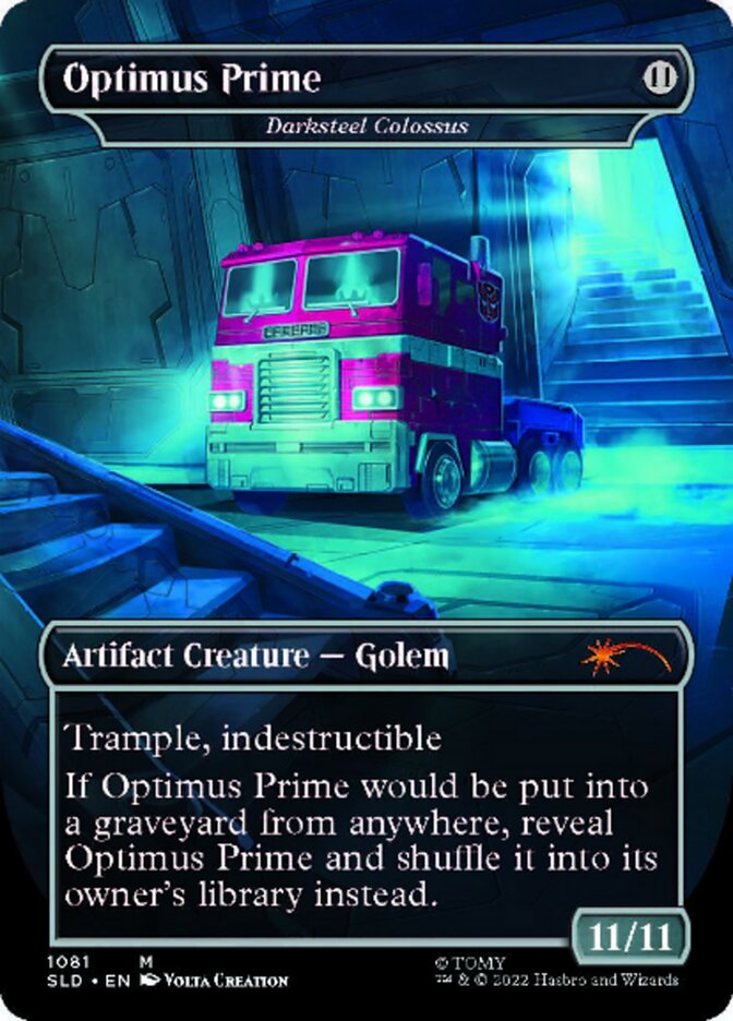Darksteel Colossus - Optimus Prime (Borderless) [Secret Lair Drop Series] | Local Legends
