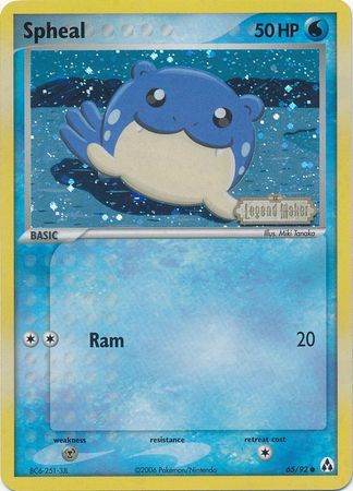 Spheal (65/92) (Stamped) [EX: Legend Maker] | Local Legends
