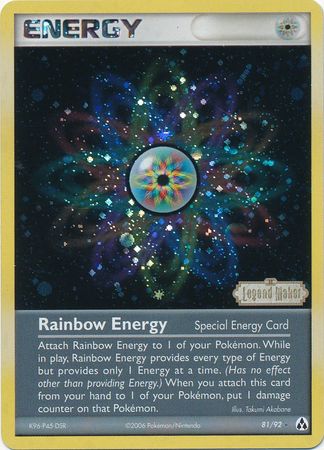 Rainbow Energy (81/92) (Stamped) [EX: Legend Maker] | Local Legends