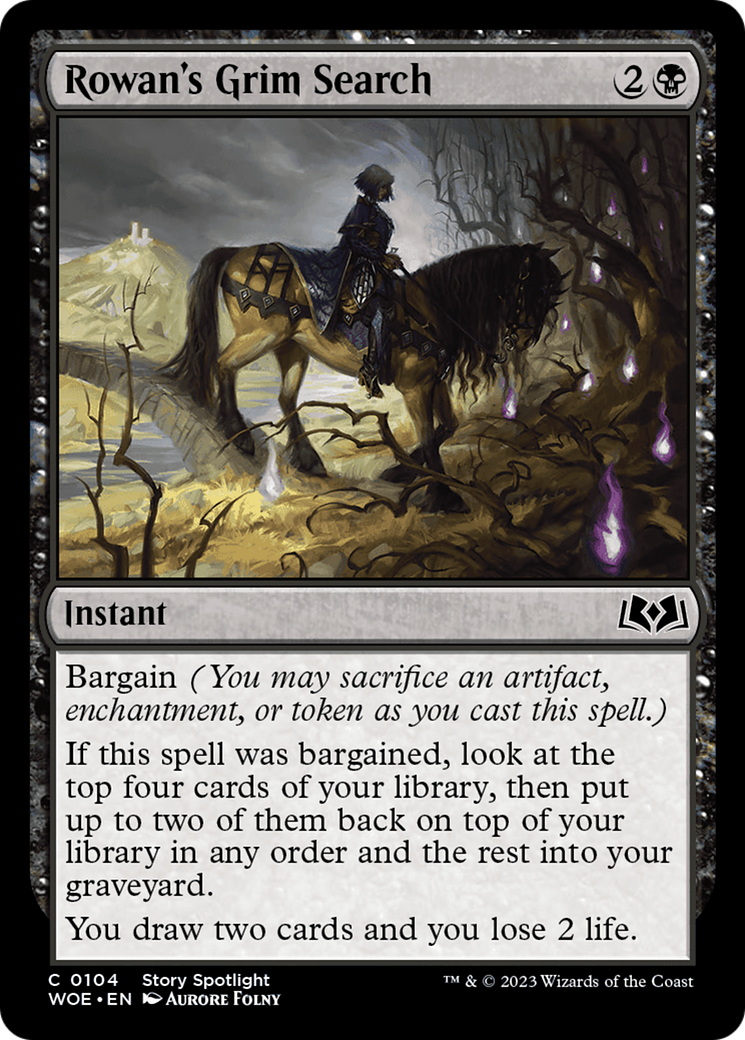 Rowan's Grim Search [Wilds of Eldraine] | Local Legends