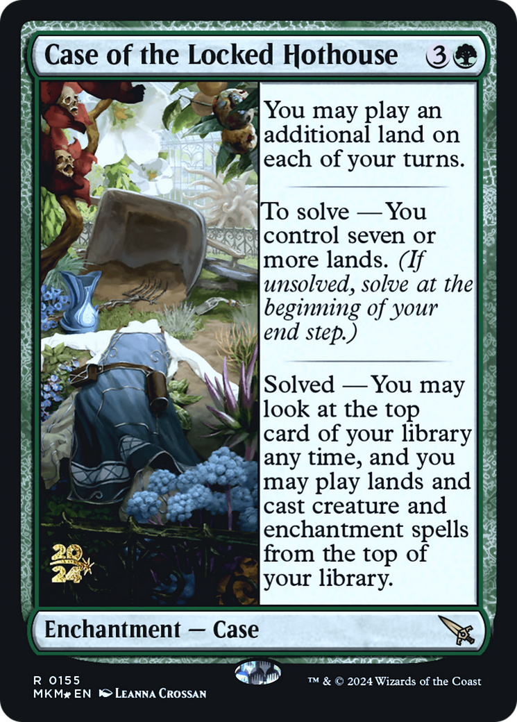 Case of the Locked Hothouse [Murders at Karlov Manor Prerelease Promos] | Golgari Games