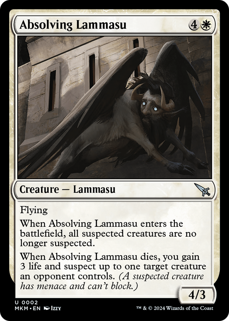 Absolving Lammasu [Murders at Karlov Manor] | Golgari Games