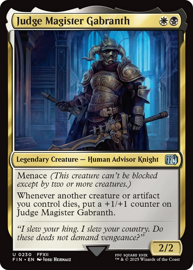 Judge Magister Gabranth [FINAL FANTASY] | Local Legends