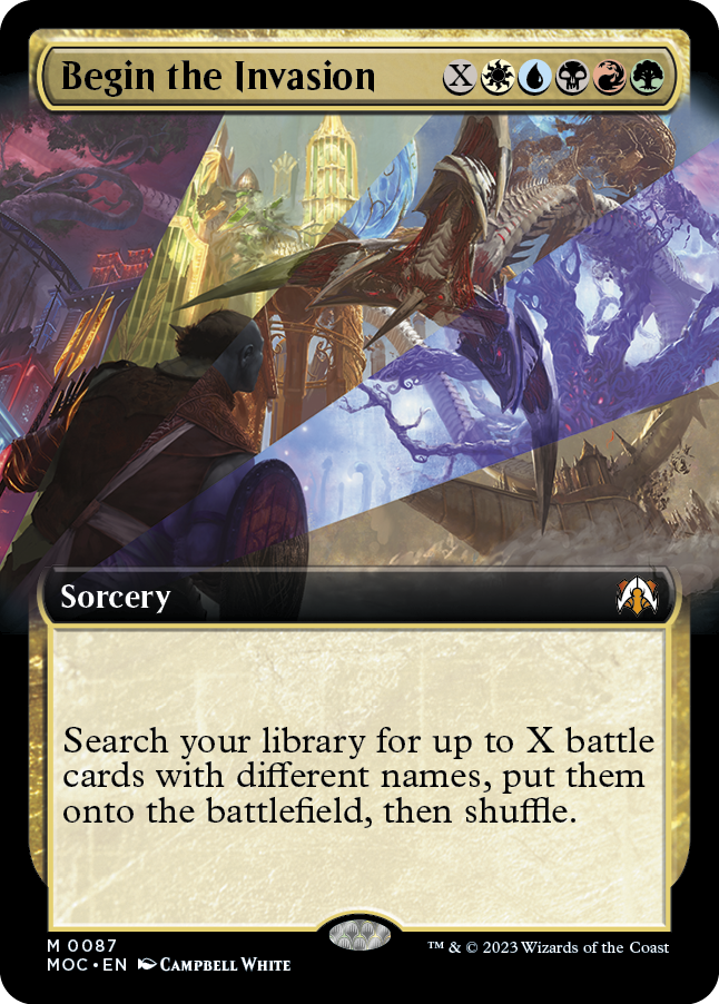 Begin the Invasion (Extended Art) [March of the Machine Commander] | Local Legends