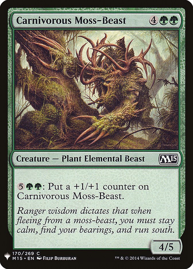 Carnivorous Moss-Beast [Mystery Booster] | Local Legends