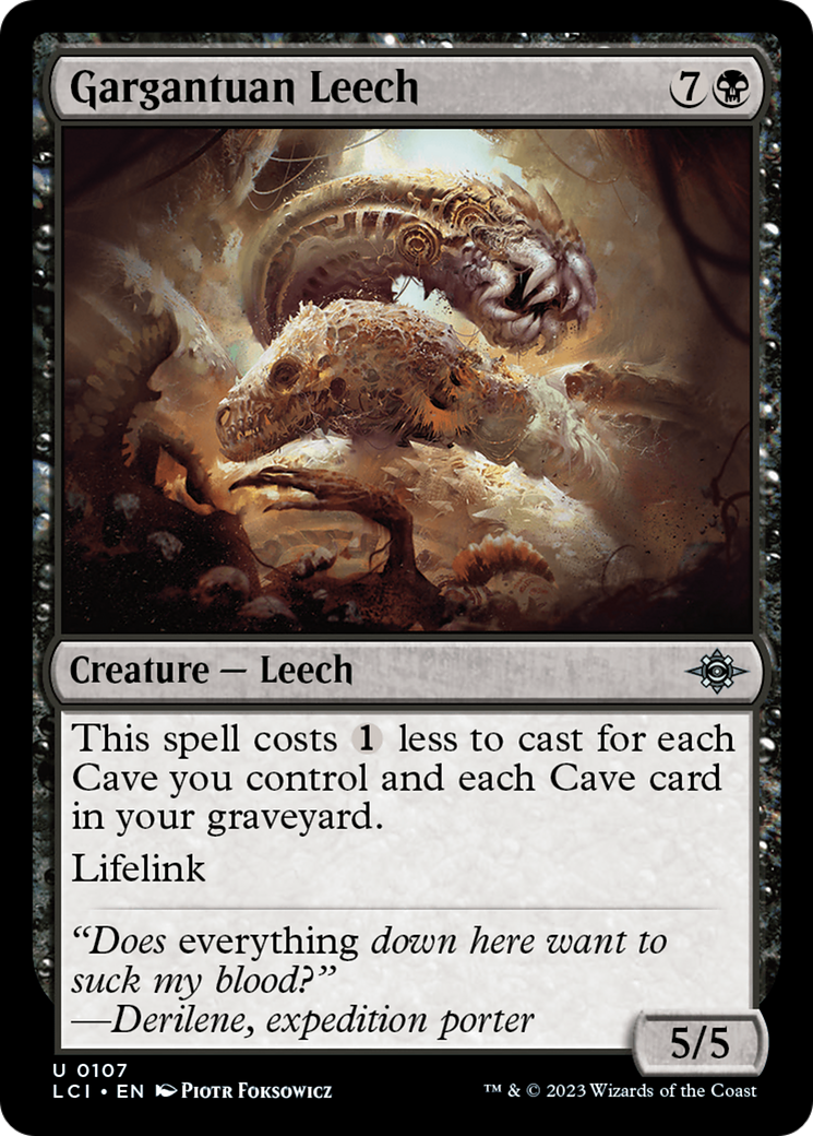 Gargantuan Leech [The Lost Caverns of Ixalan] | Golgari Games