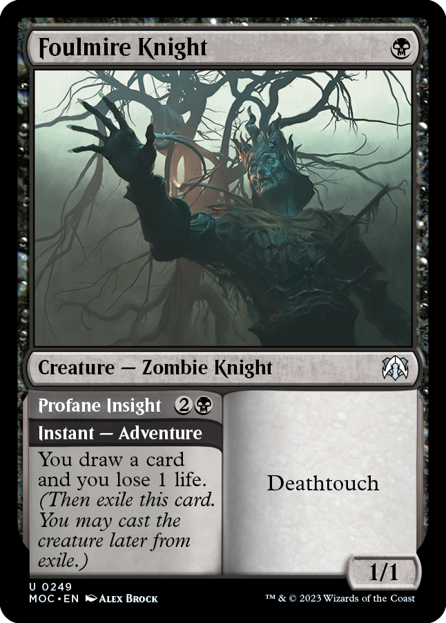 Foulmire Knight // Profane Insight [March of the Machine Commander] | Local Legends