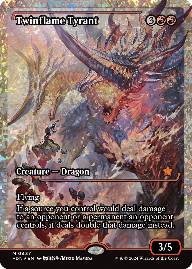 Twinflame Tyrant (Fracture Foil) [Foundations] | Local Legends