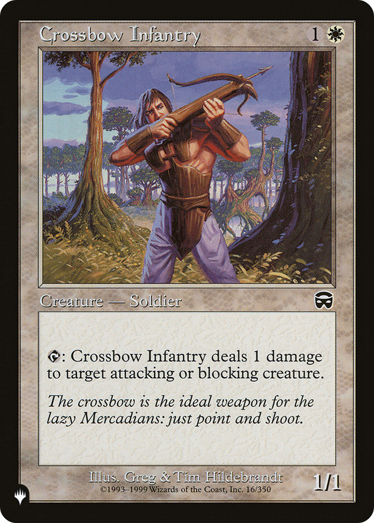 Crossbow Infantry [The List] | Local Legends