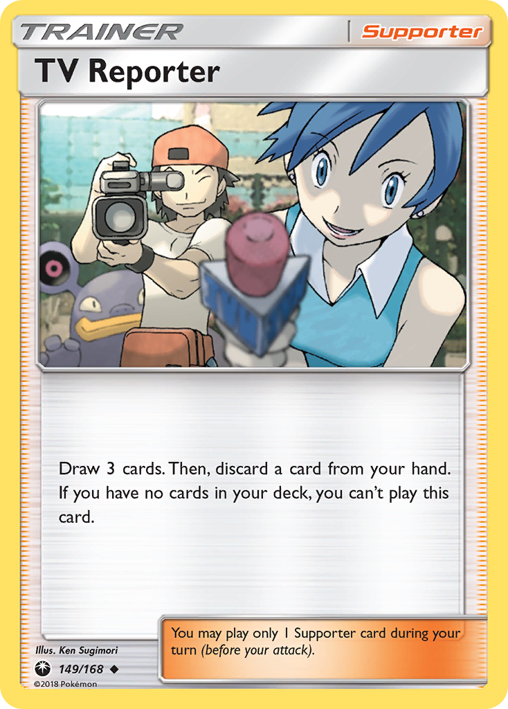 TV Reporter (149/168) [Sun & Moon: Celestial Storm] | Local Legends