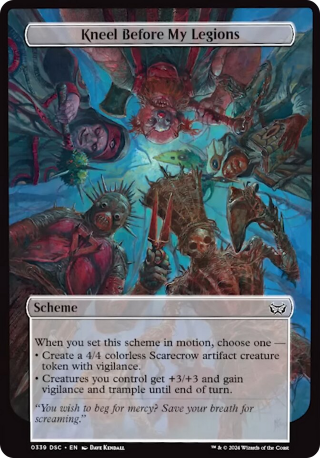 Kneel Before My Legions (Full Art) [Duskmourn: Archenemy] | Local Legends