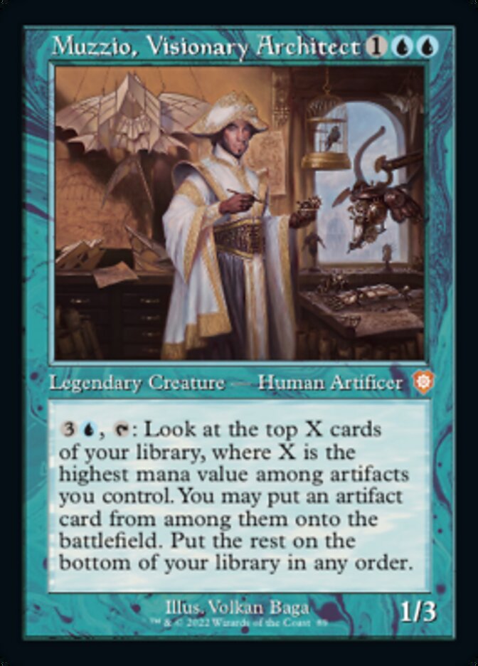 Muzzio, Visionary Architect (Retro) [The Brothers' War Commander] | Local Legends