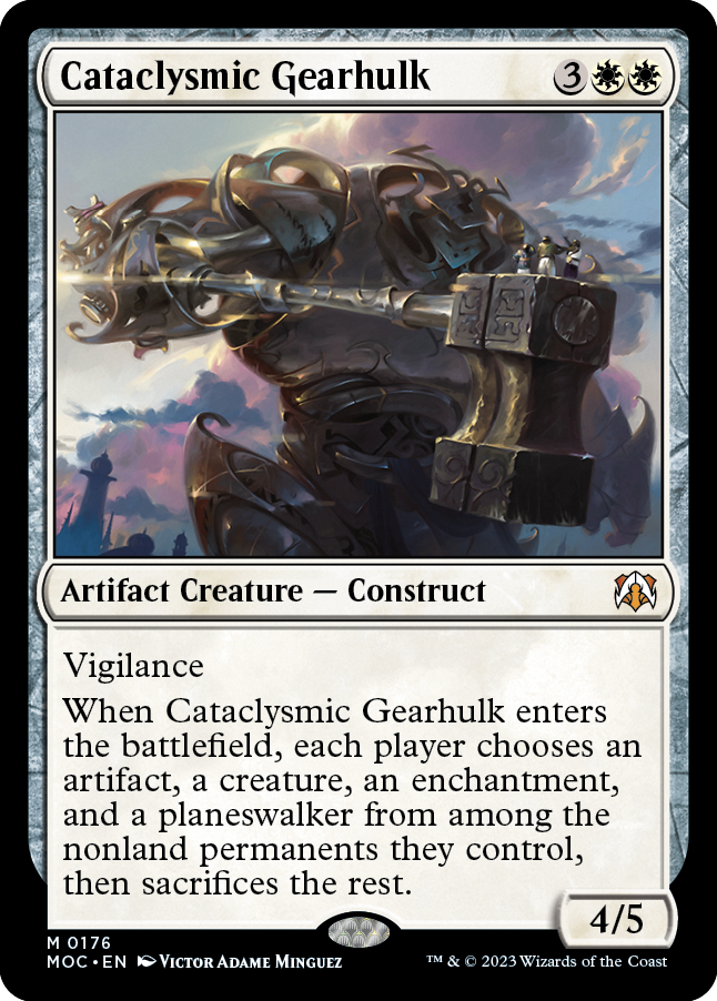 Cataclysmic Gearhulk [March of the Machine Commander] | Golgari Games