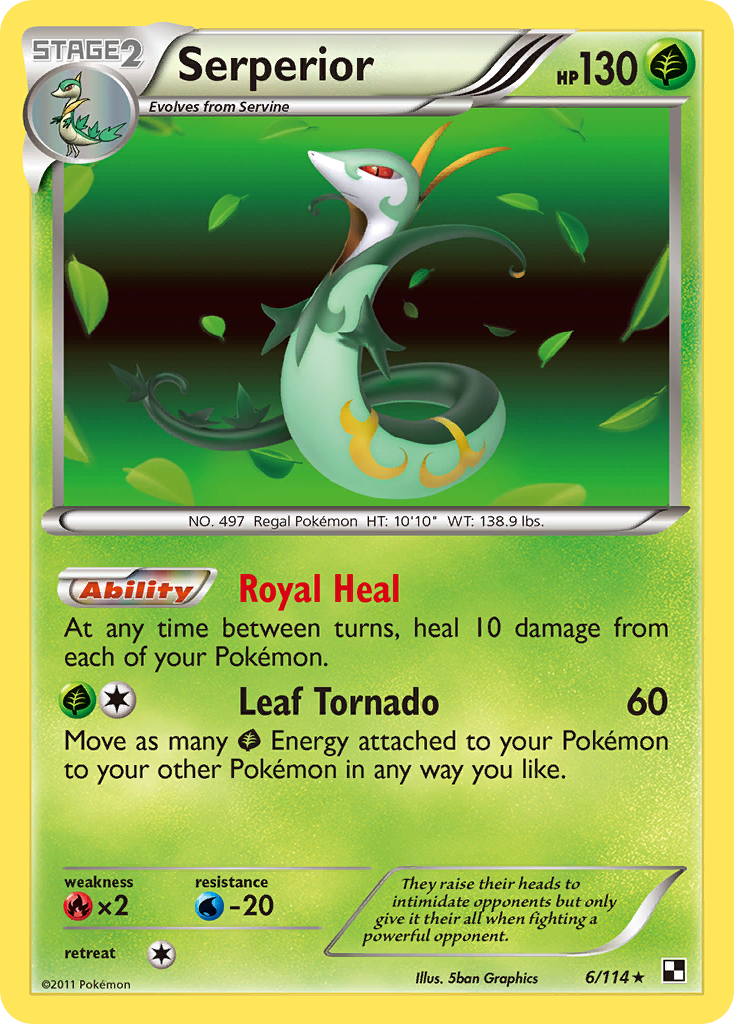 Serperior (6/114) [Black & White: Base Set] | Local Legends