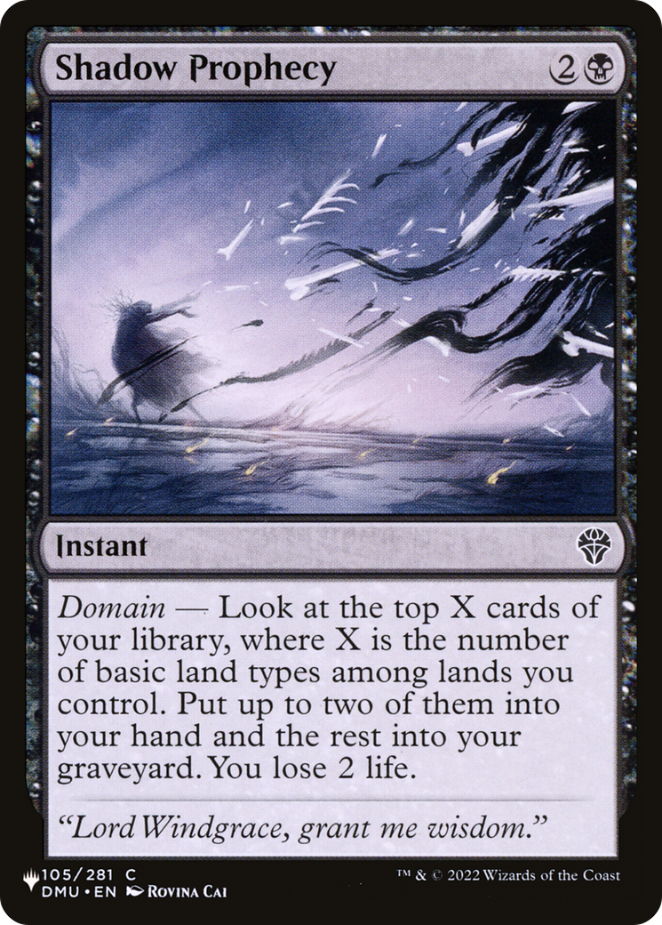 Shadow Prophecy [The List] | Local Legends