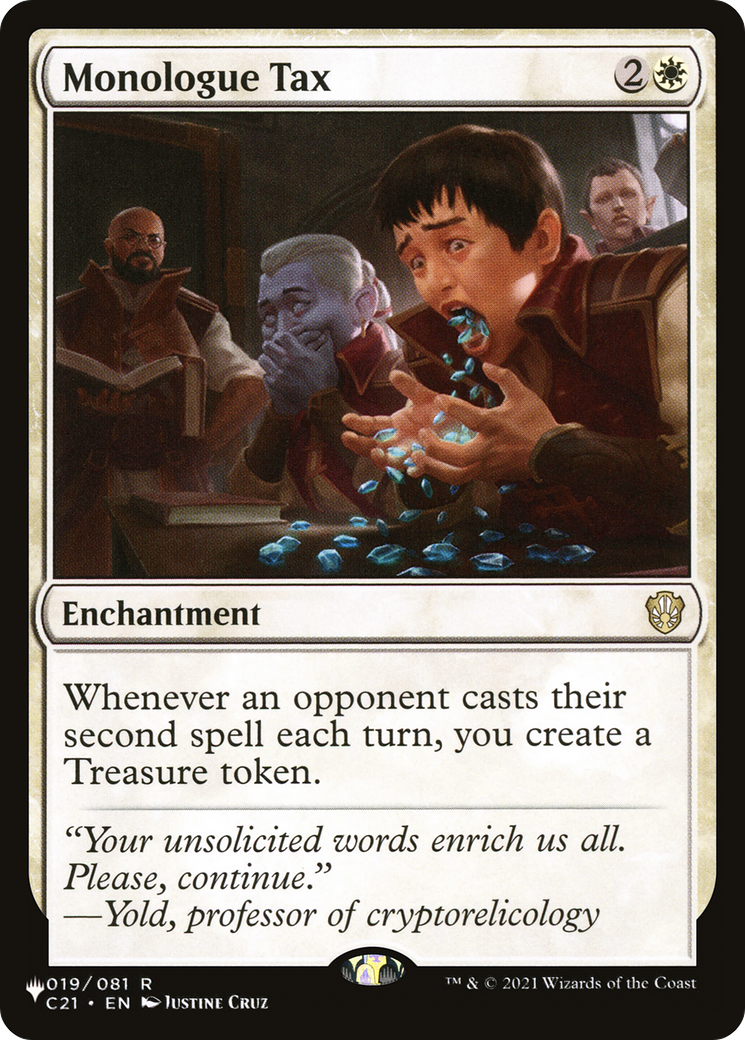 Monologue Tax [The List] | Local Legends