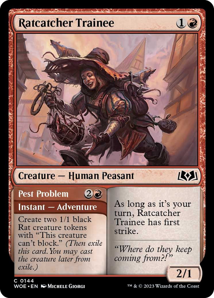 Ratcatcher Trainee // Pest Problem [Wilds of Eldraine] | Local Legends