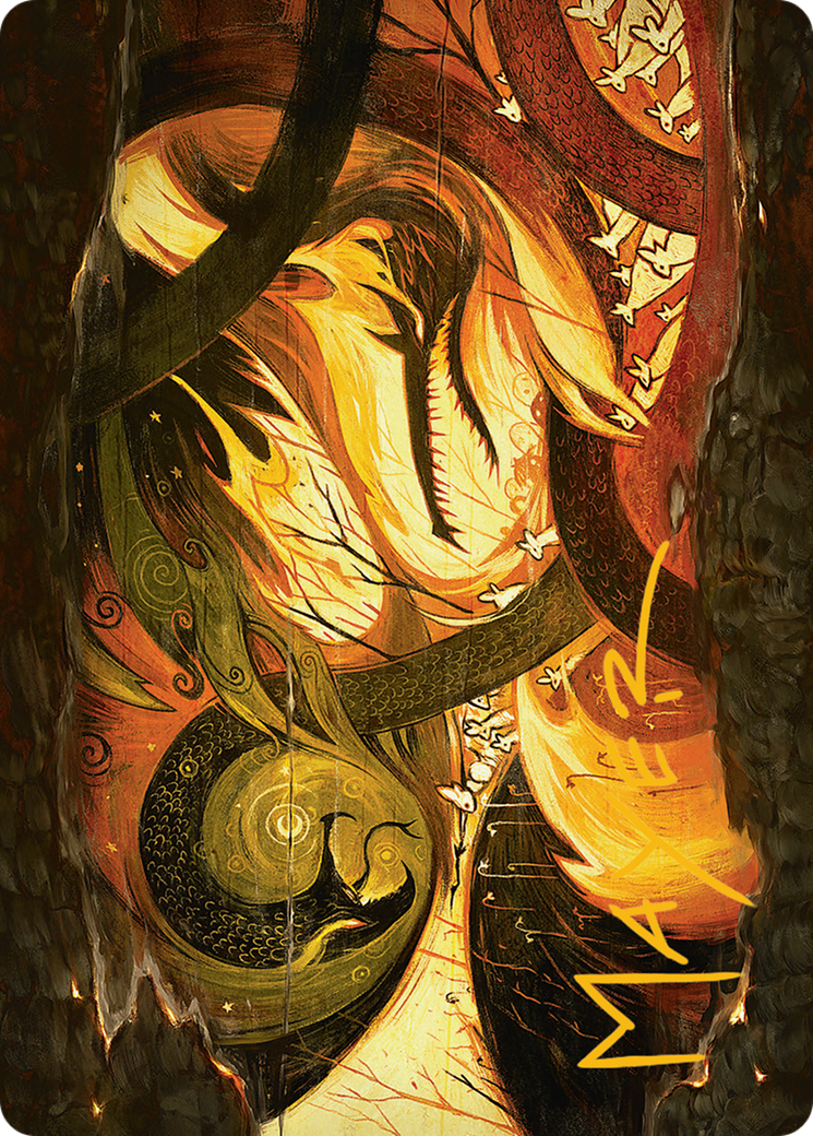 Season of Loss Art Card (Gold-Stamped Signature) [Bloomburrow Art Series] | Golgari Games