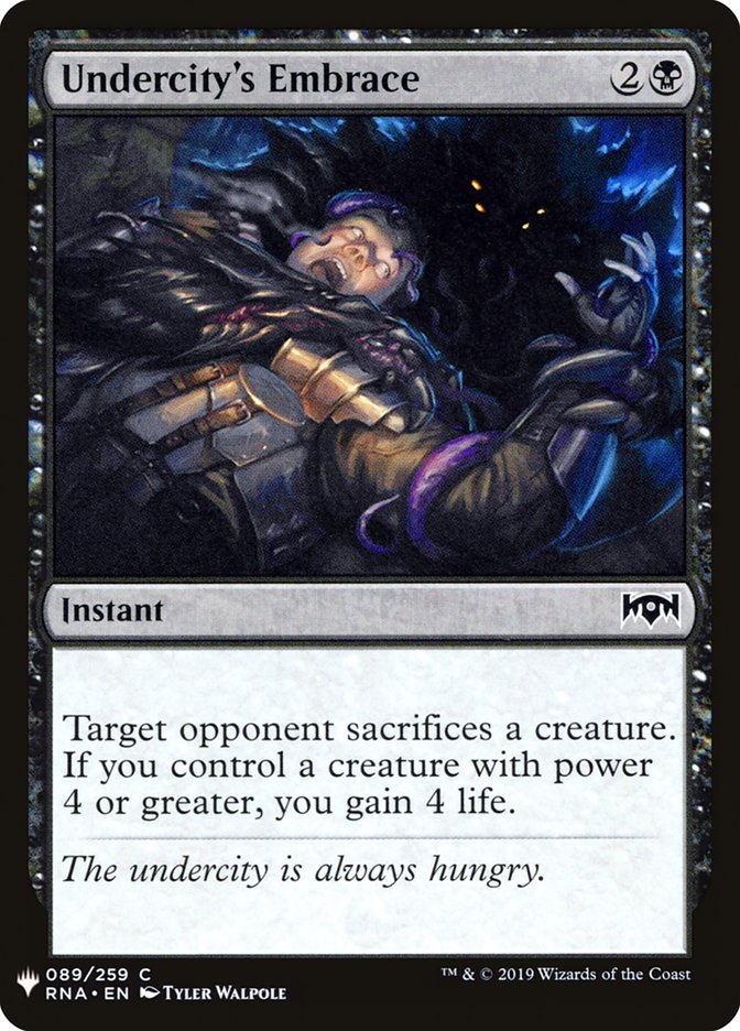 Undercity's Embrace [Mystery Booster] | Local Legends