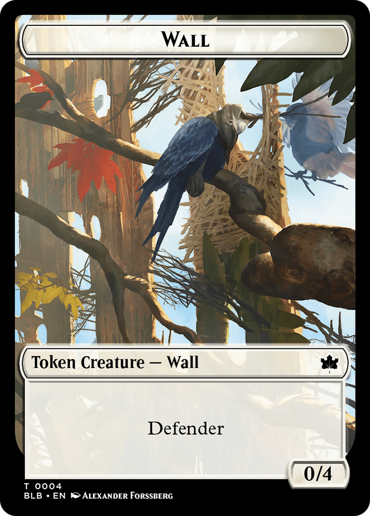 Wall Token [Bloomburrow Tokens] | Golgari Games