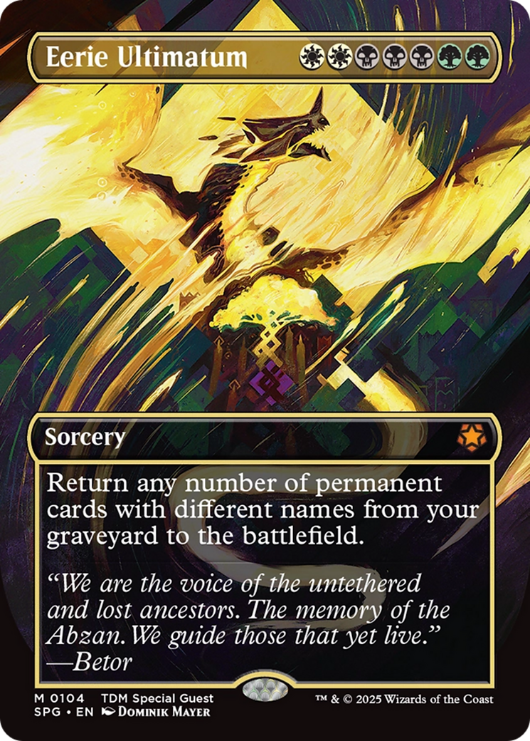 Eerie Ultimatum (Borderless) [Tarkir: Dragonstorm Special Guests] | Local Legends