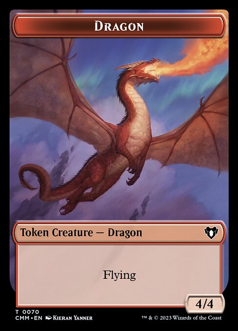 Soldier // Dragon (0021) Double-Sided Token [Commander Masters Tokens] | Local Legends
