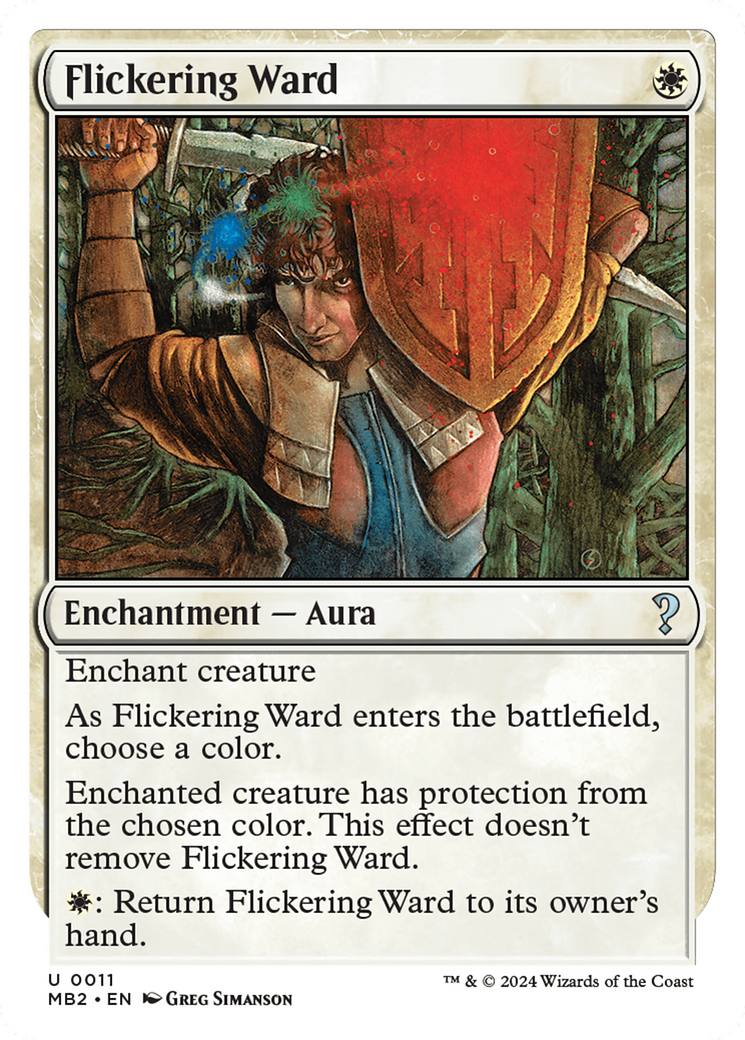 Flickering Ward (White Border) [Mystery Booster 2] | Local Legends