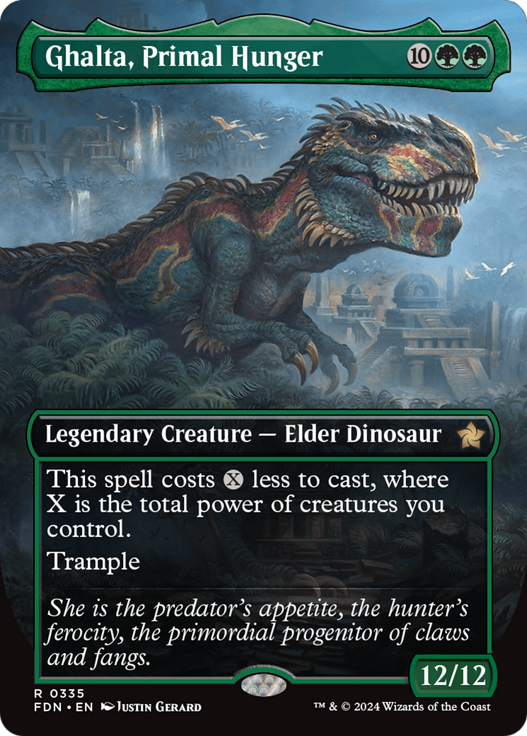 Ghalta, Primal Hunger (Borderless) [Foundations] | Local Legends