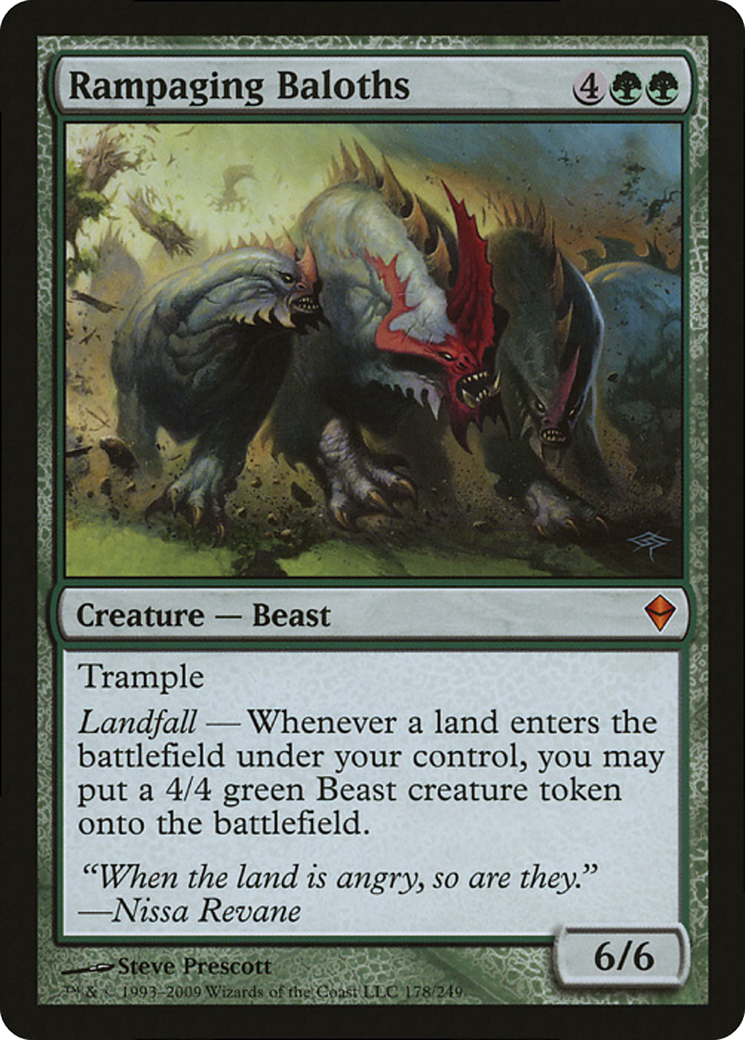 Rampaging Baloths (Zendikar) (Oversized) [Oversize Cards] | Local Legends